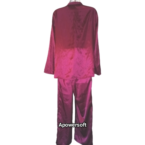 Pinstripe Satin Pajamas - Picture 5 of 8